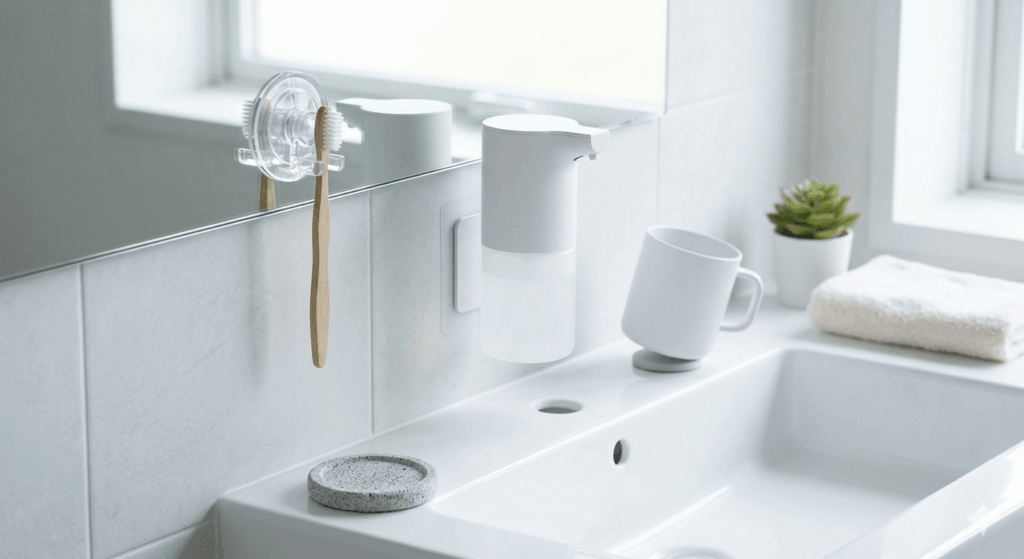 Gemini Generated Image 94yapc94yapc94ya 1 1 水回りの「浮かせる収納」で掃除をラクに。清潔感を保つ3つのルール