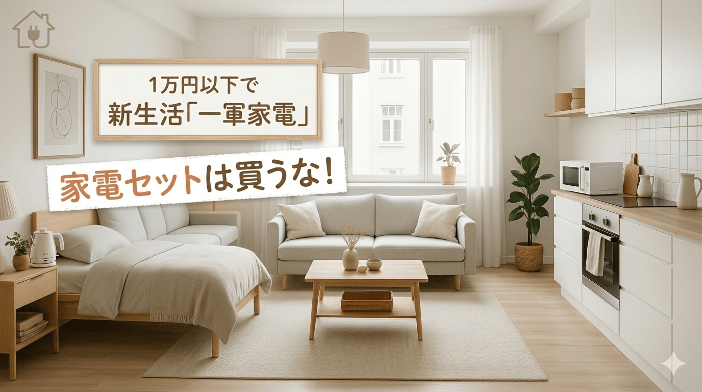 first year appliances must have 家電セット、ちょっと待った。新生活から本当に使える「はじめの一軍」の揃え方。