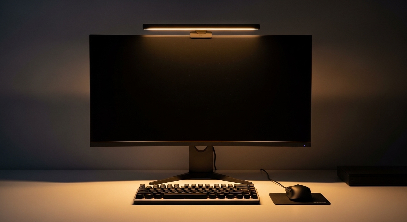 画面の上に、もうひとつの光源を。デスクがすっきり整うモニターライト。 9 monitor light 2026 画面の上に、もうひとつの光源を。デスクがすっきり整うモニターライト。