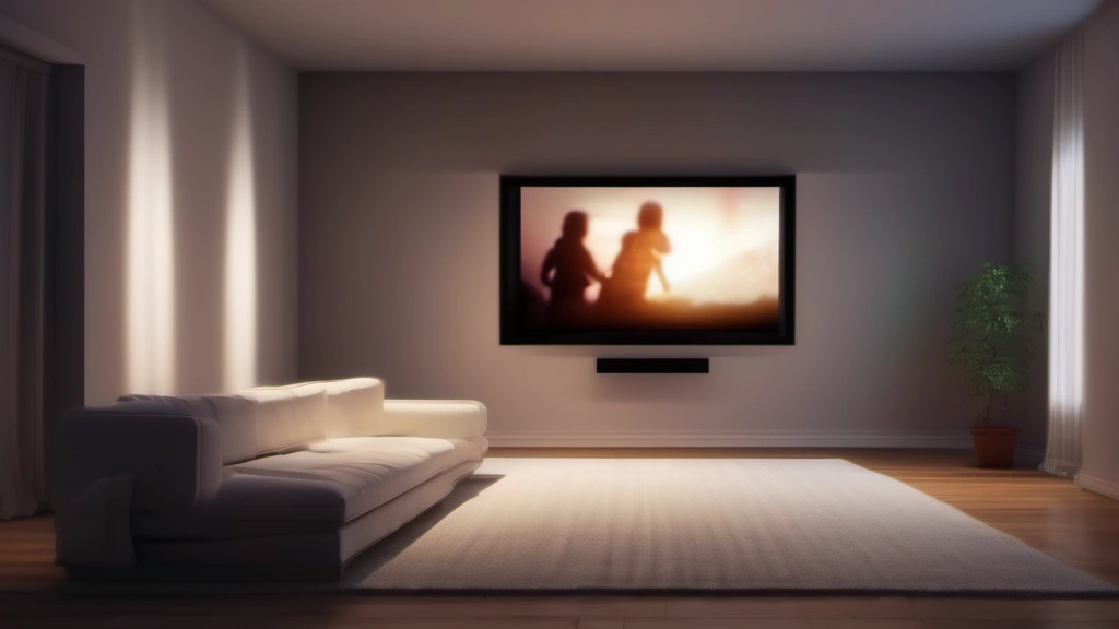 家庭用プロジェクターで映画を楽しむ部屋